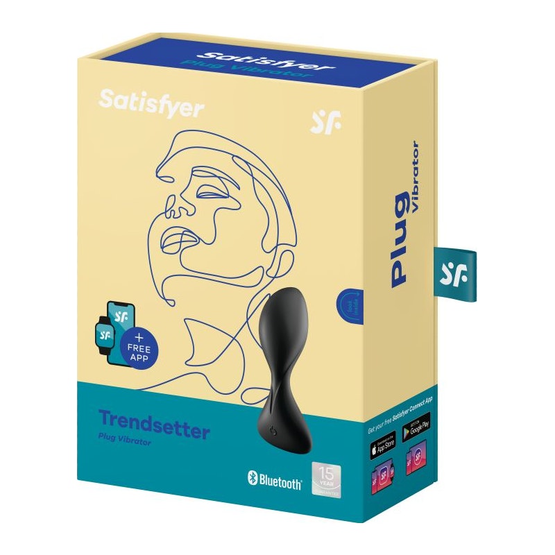 Satisfyer Trendsetter Connect App Vibrating Anal Plug Black