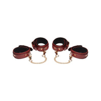 6 Pc Bondage Set Burgundy