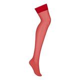 S800 Sheer Stockings Red