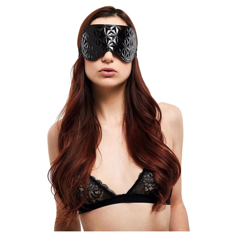 Whip Smart Diamond Blindfold Black