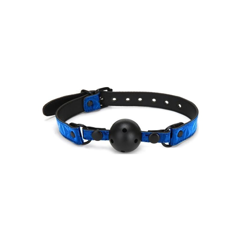 Whip Smart Diamond Deluxe Ball Gag Blue