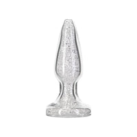 Pillow Talk Fancy Luxurious Glass Anal Plug w Clear Gem