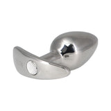 Pillow Talk Sneaky Luxurious Stainless Steel Anal Plug w Swarovski Crystal