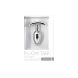 Pillow Talk Sneaky Luxurious Stainless Steel Anal Plug w Swarovski Crystal