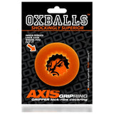 Axis Rib Griphold Cockring Orange Ice