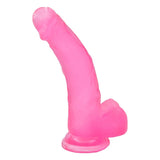 Jelly Studs 8in Crystal Dildo Large Pink