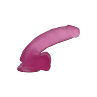 Jelly Studs 7in Crystal Dildo Medium Pink