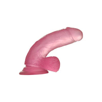 Jelly Studs 6in Crystal Dildo Small Pink