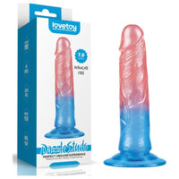 Dazzle Studs Dildo 7in Pink/Blue