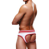 Prowler Open Back Brief Red/White