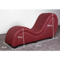 Kama Sutra Chaise Love Lounge Burgundy