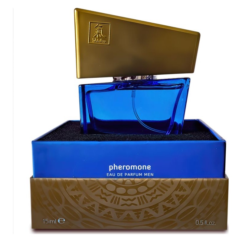 Shiatsu Pheromone Fragrance Man Dark Blue 15ml