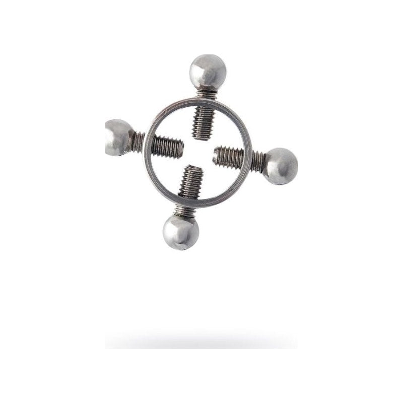 Silver Metal 2 Pc Nipple Clamps