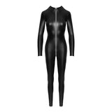 Power Wetlook Catsuit w Front Zipper