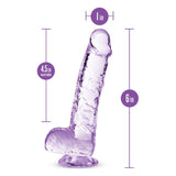 Naturally Yours 6" Crystaline Dildo Amethyst