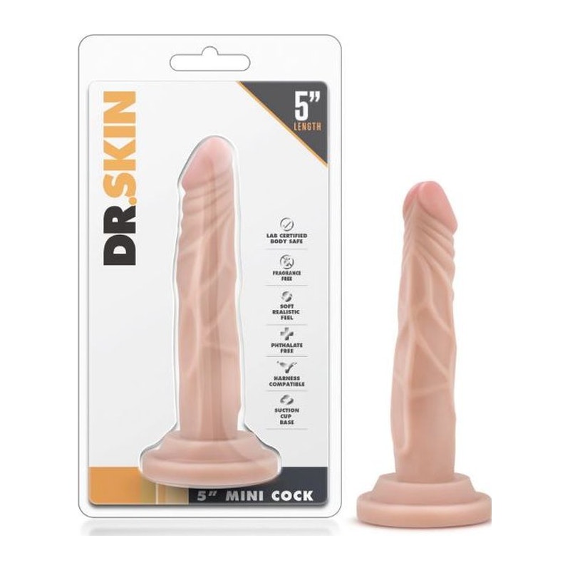 Dr Skin 5in Mini Cock Beige