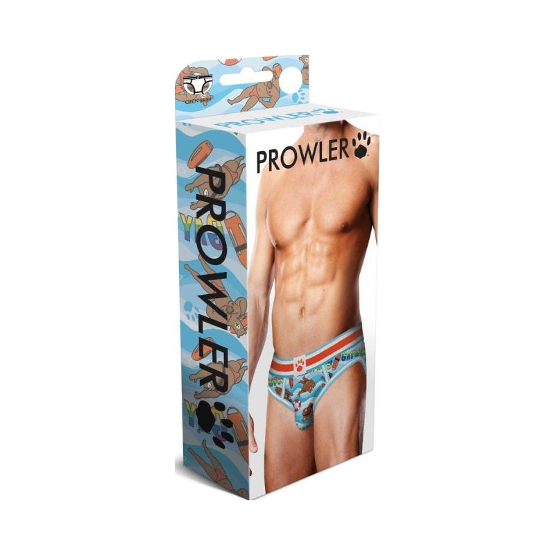 Prowler Gaywatch Bears Open Back Brief Blue