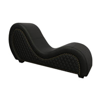 Kama Sutra Chaise Love Lounge Studded and Quilted Black