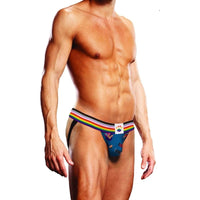 Prowler Pixel Art Gay Pride Collection Jock Strap Blue Rainbow