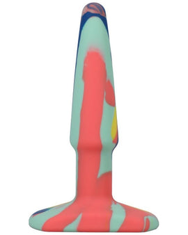 Groovy Silicone Anal Plug 4in Sunrise