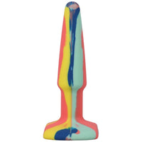 Groovy Silicone Anal Plug 4in Sunrise