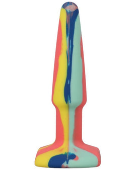 Groovy Silicone Anal Plug 4in Sunrise