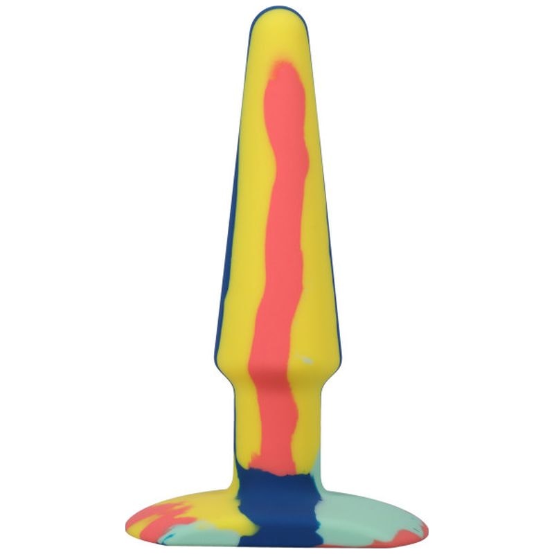 Groovy Silicone Anal Plug 5in Sunrise