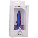 Groovy Silicone Anal Plug 4in Berry