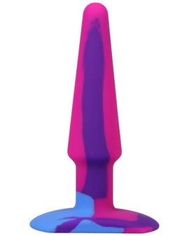 Groovy Silicone Anal Plug 5in Berry