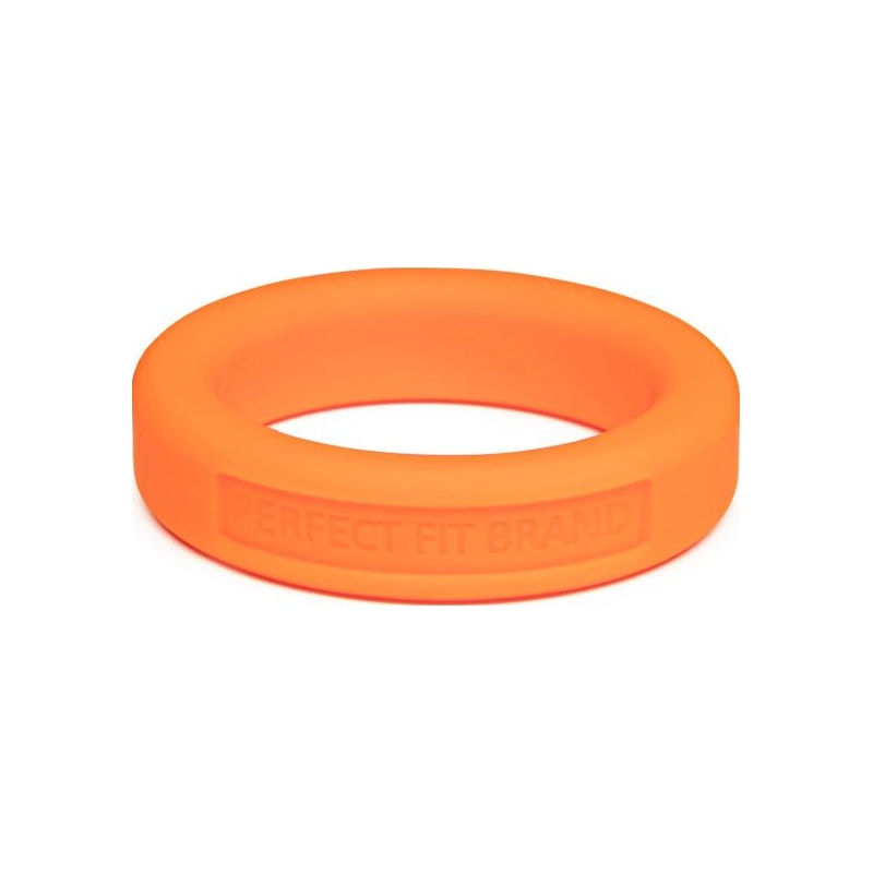 Classic Silicone Medium Stretch Penis Ring 36mm Orange