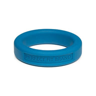 Classic Silicone Medium Stretch Penis Ring 36mm Blue