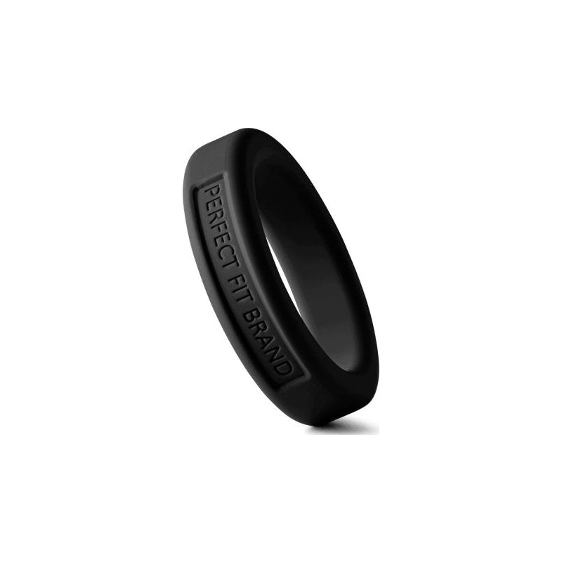 Classic Silicone Medium Stretch Penis Ring 36mm Black