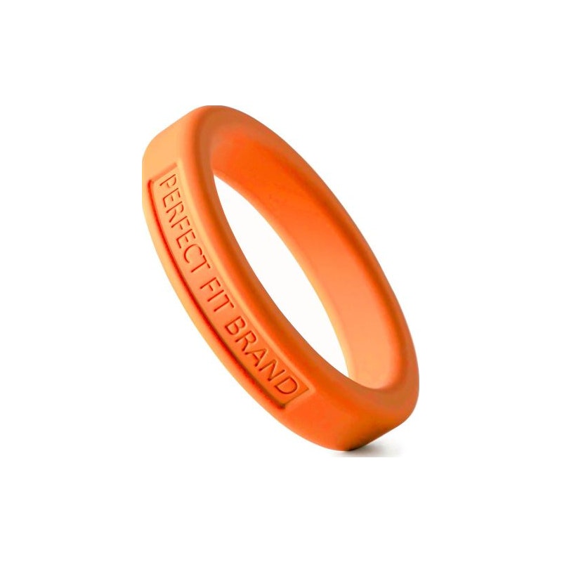 Classic Silicone Medium Stretch Penis Ring 44mm Orange