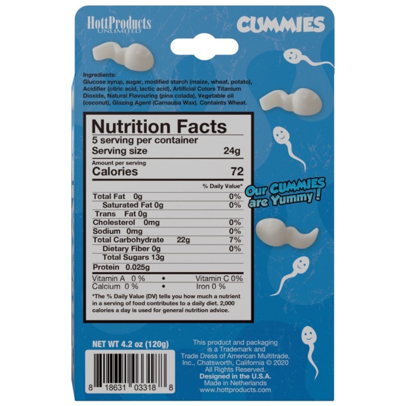 Cummies Sperm Shaped Gummies