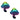 Rainbow Blacklight Glitter Toadstool Pasties