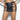 Stretch Wetlook Criss Cross Open Back Skirt Black