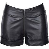 Stretch Wetlook Mesh Panel Bodysuit Black
