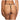 Lace Open Front G-String Black