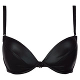 Stretch Wetlook Bra Black