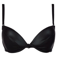 Stretch Wetlook Bra Black