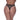 High Waist Micro Star Thong Black