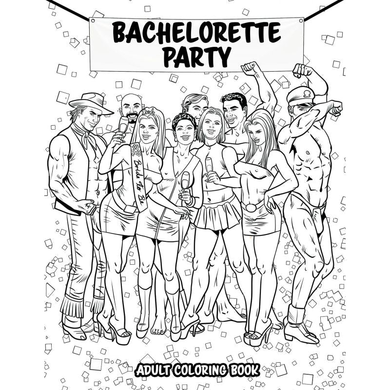 Bachelorette Party Colouring Book