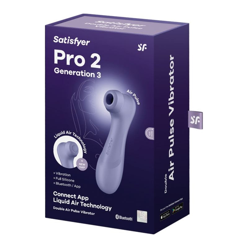 Satisfyer Pro 2 Gen 3 with Liquid Air Vibration and Bluetooth Lilac