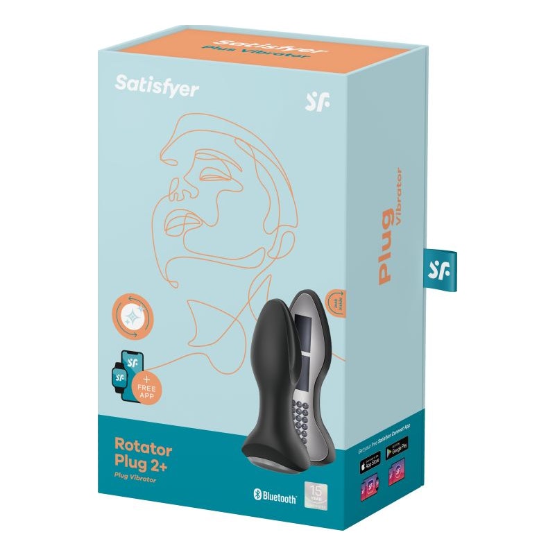 Satisfyer Rotator Plug 2+ Black