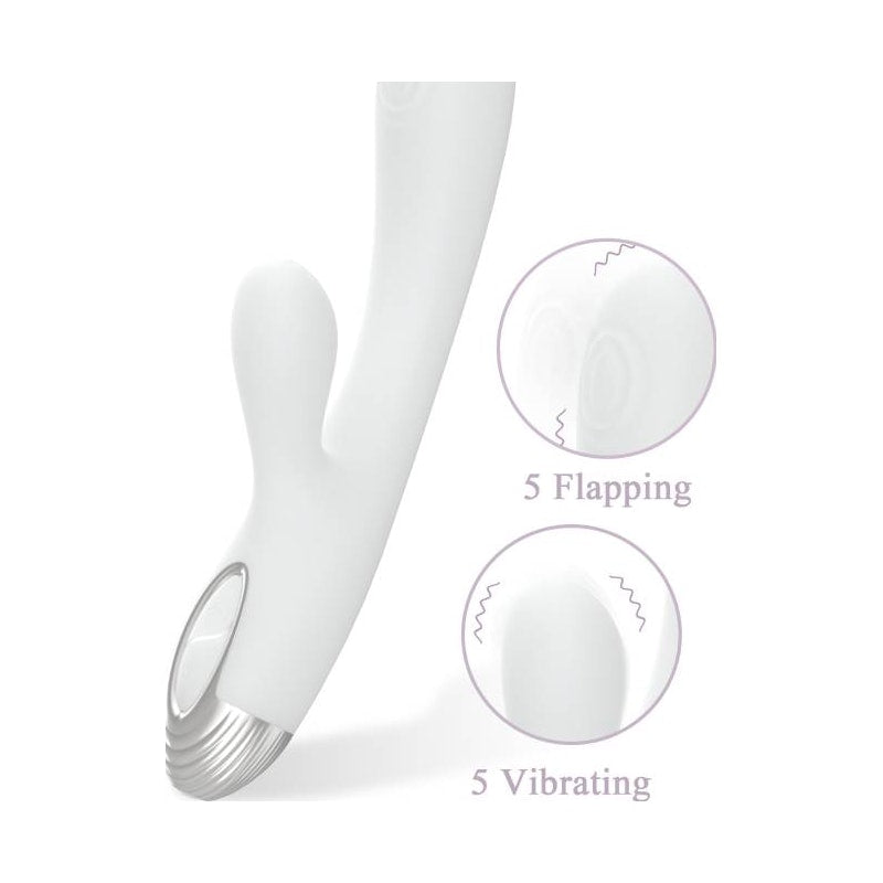 Pada Rabbit and G-Spot Pulsing Vibrator White