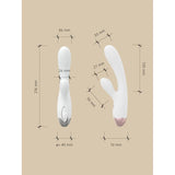 Pada Rabbit and G-Spot Pulsing Vibrator White