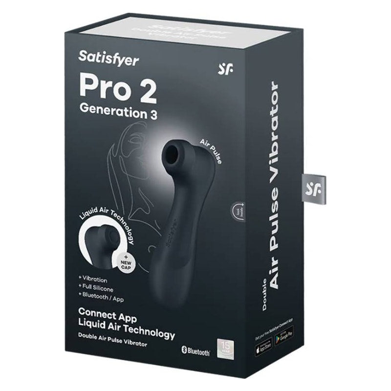 Satisfyer Pro 2 Gen 3 with Liquid Air Tech Vibration and Bluetooth Dark Grey