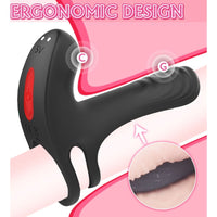 Frank Remote Control Vibrating Penis Shaft and Clit Stim Enhancer