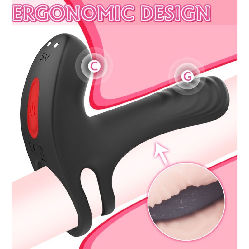Frank Remote Control Vibrating Penis Shaft and Clit Stim Enhancer