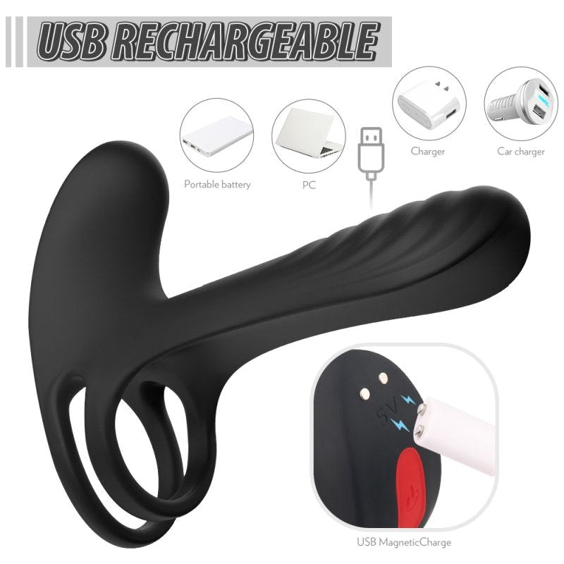 Frank Remote Control Vibrating Penis Shaft and Clit Stim Enhancer